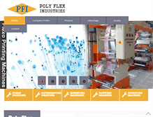 Tablet Screenshot of polyflexmachines.com